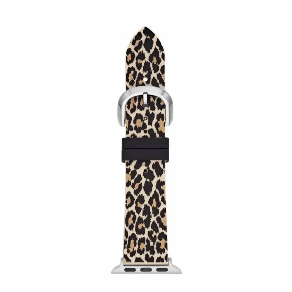 Kate Spade New York Apple Watch Silicone, Band Strap Leopard Print 38/40/41mm